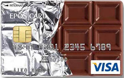 creditcard chocolate
